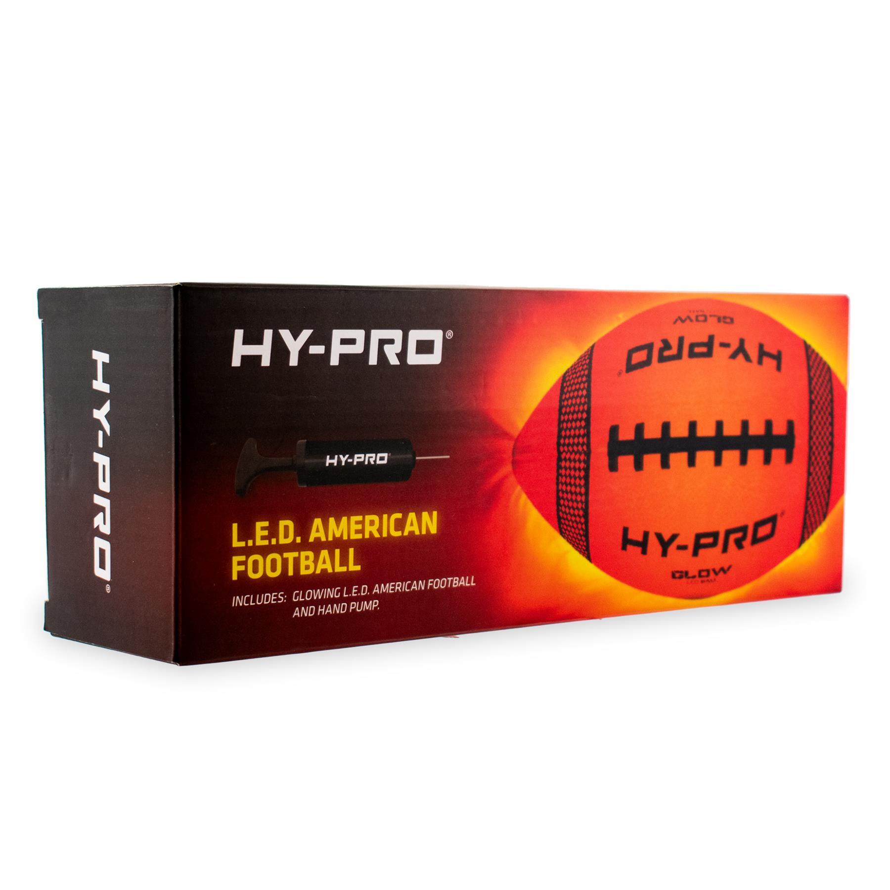 Ballon de football américain Hy-Pro LED Taille 6 avec pompe 6/6