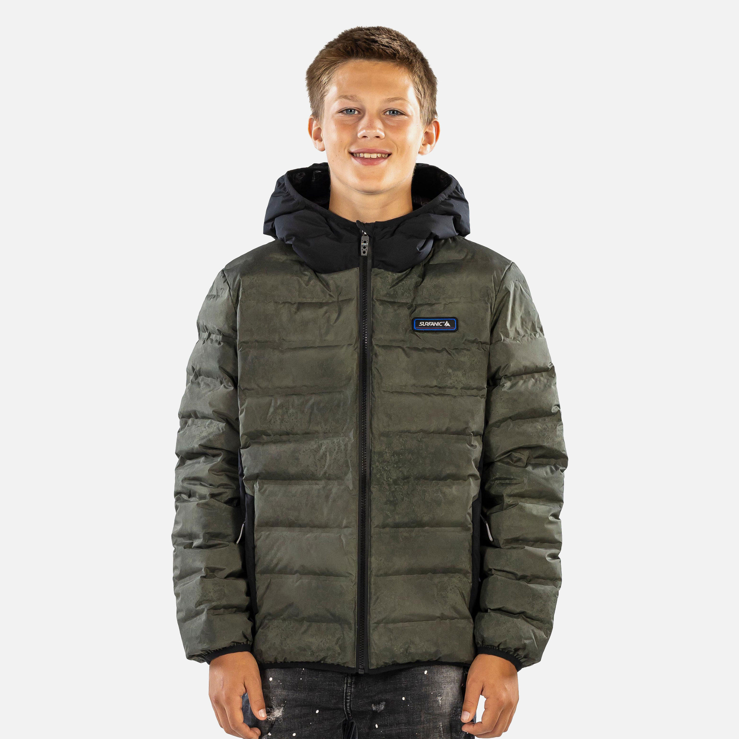 SURFANIC Phoenix Concrete Hypa Down Jacket Khaki