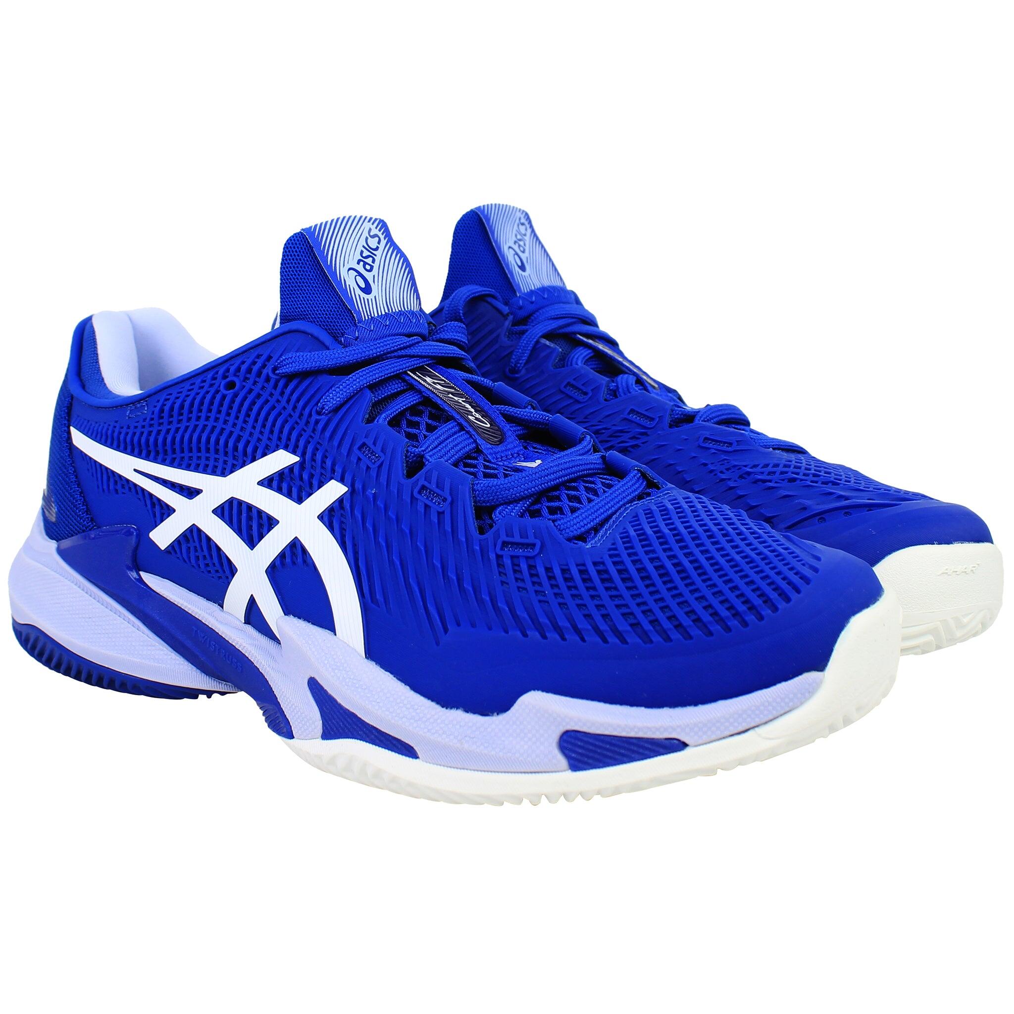 Asics Court FF 3 Novak Clay Mens Blue Tennis Shoes | Decathlon