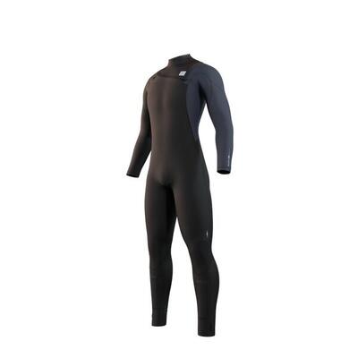 Mystic marshall wetsuit 4/3mm frontzipip zwart