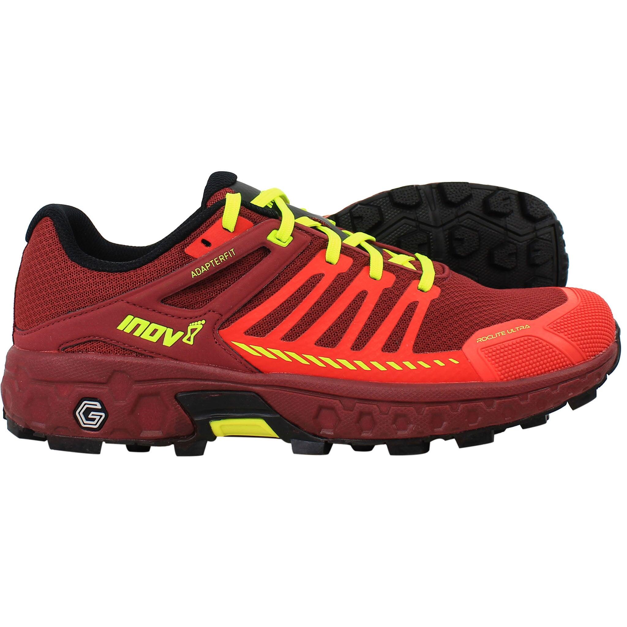 Inov-8 Roclite Ultra G 320 Mens Red Running Shoes INOV Decathlon
