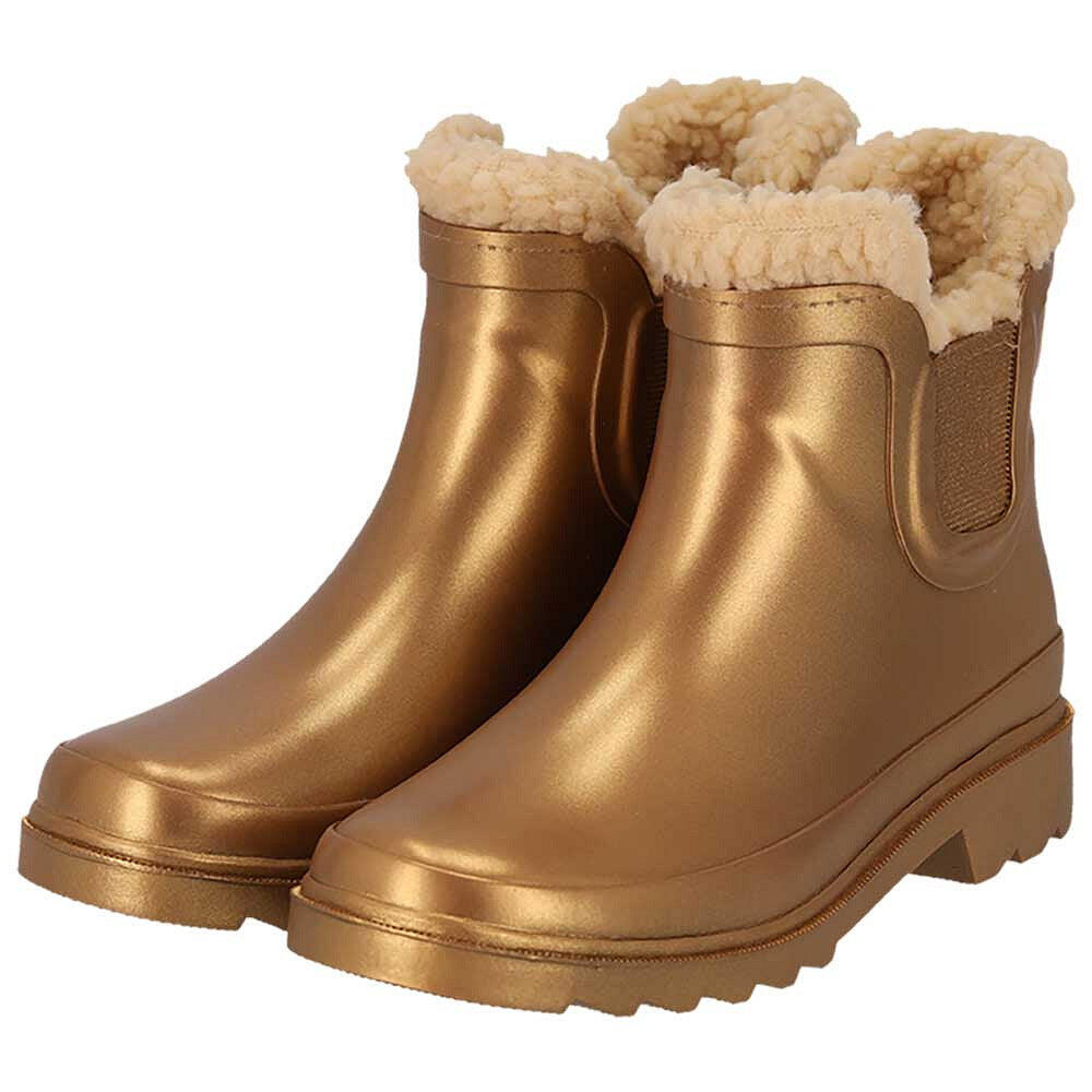 Xq Footwear - Bottes De Pluie Chelsea Enfants - Unisexe - Fausse Fourrure - Caoutchouc - Bottes D'Équitation - Jaune - Decathlon