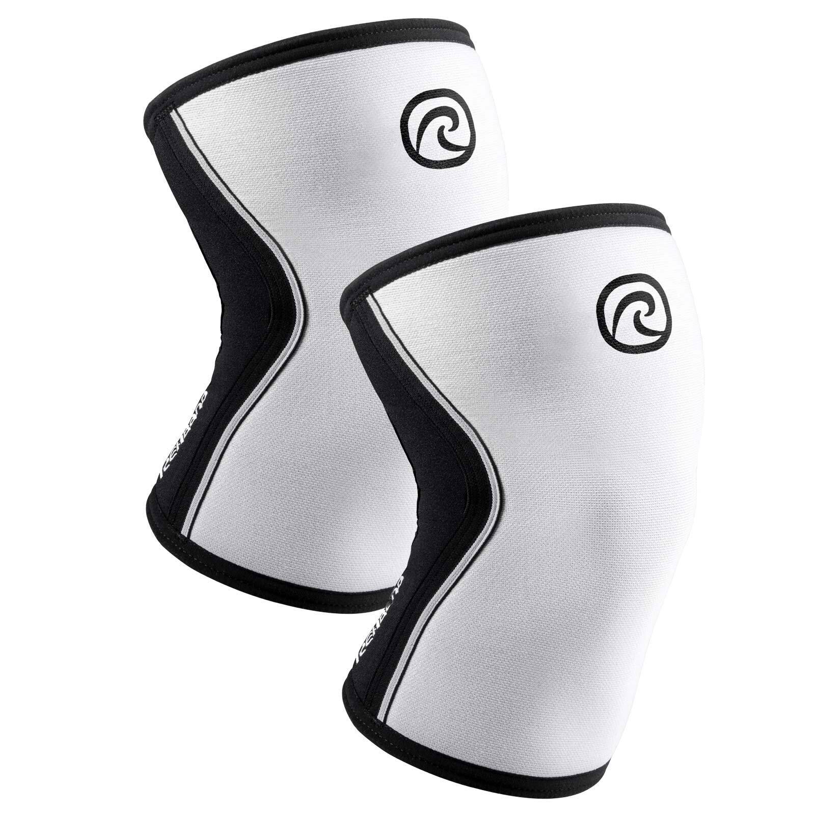 Rehband - Rehband Rx Genouillère 7 Mm | Bandage Genou Haltérophilie & Entraînement - Genouillère De Maintien - Blanc|noir - Decathlon