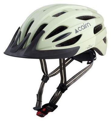 Cairn fusion led usb mat grijs/lichtgroen helm