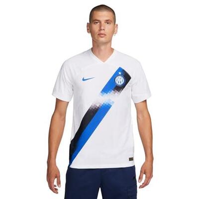 Maglietta Sportiva Nike Uomo Inter di Milano Dri-FIT - Bianco/Blu Lyon