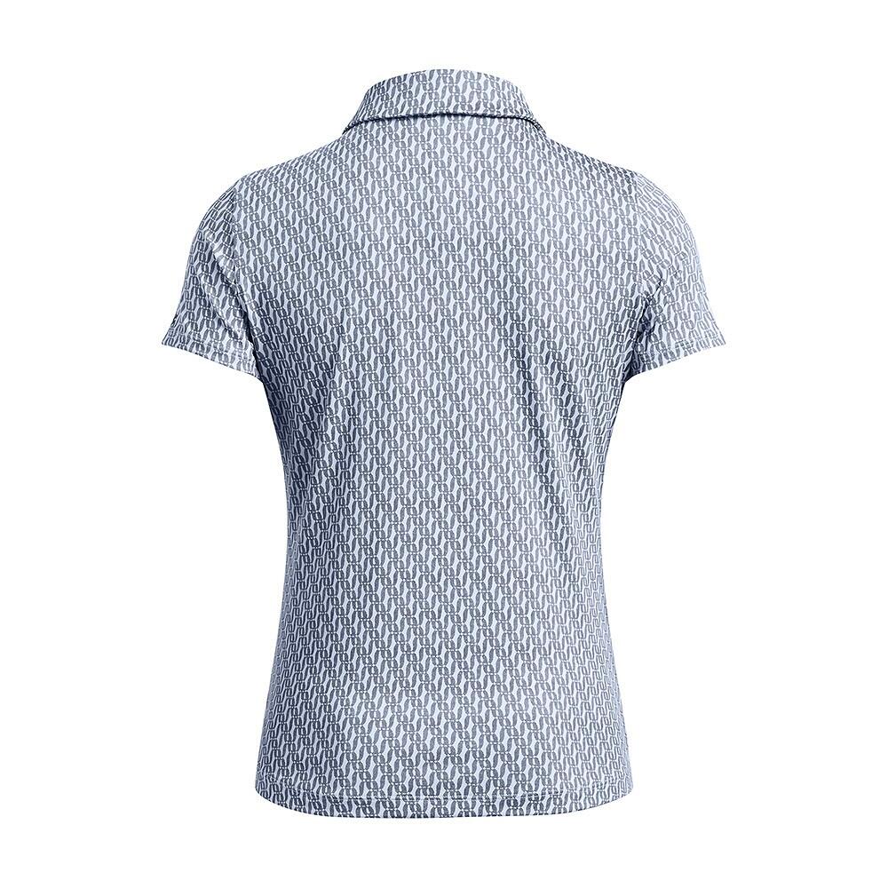Under Armour Playoff 3.0 Printed Dames Polo Nimbus Blue 2/4