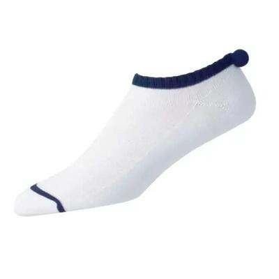 Footjoy dames golfsokken pompom navy 36.5-40.5