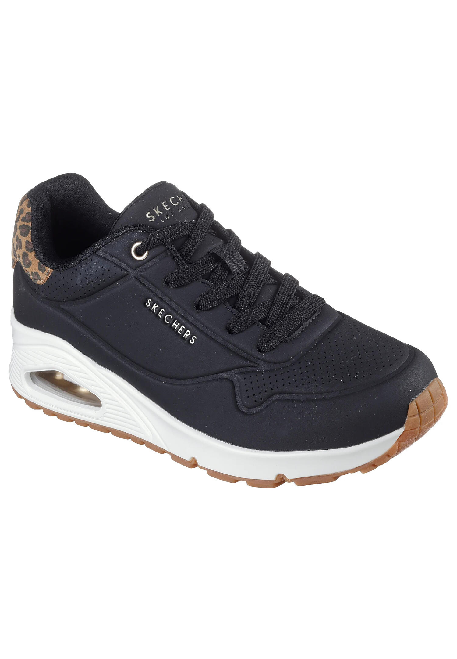 Ténis Skechers Modelo Uno Jungle Nite Cor Preto 5/7