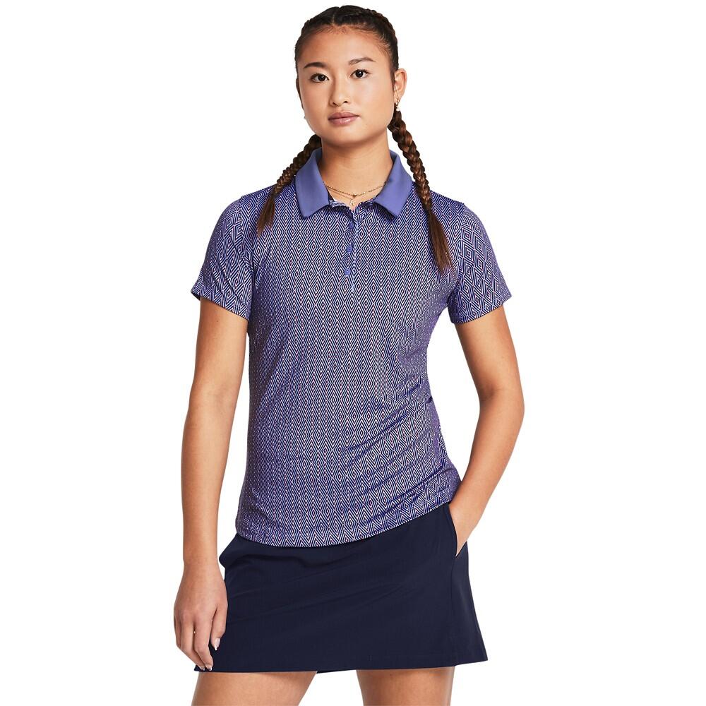Dames Golfpolo Under Armour Playoff Ace Polo-Celeste Navy 4/4