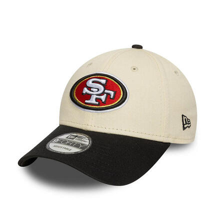Casquette NFL San Francisco 49ers New Era Wordmark 9FORTY Crème -New era