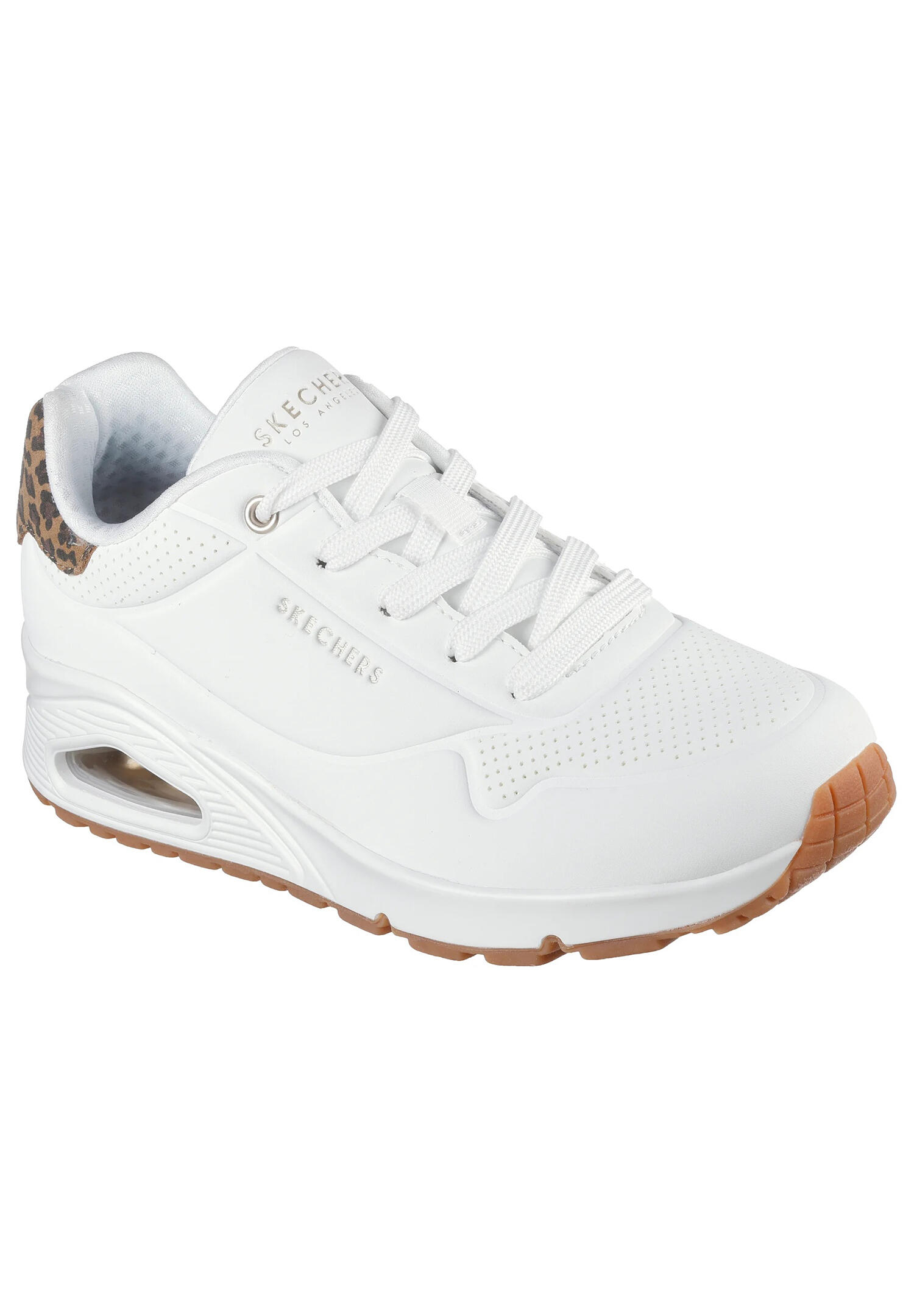 Baskets Femme Baskets Skechers UNO-JUNGLE NITE Blanc Skechers