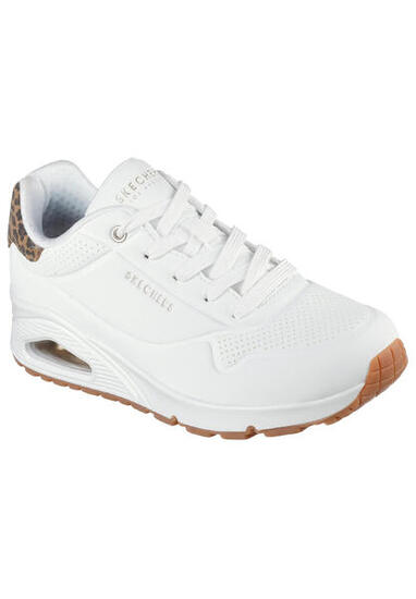 Baskets Femme UNO-JUNGLE NITE Blanc SKECHERS