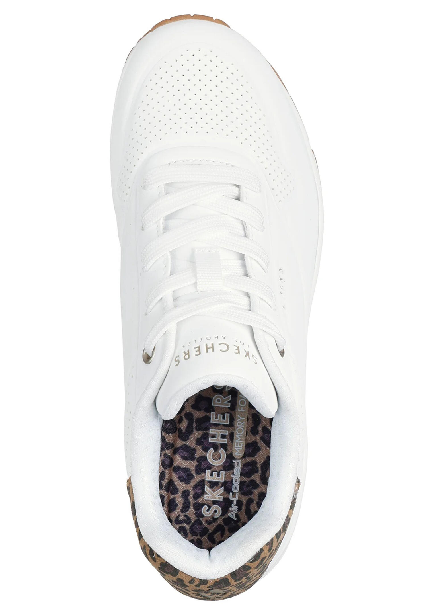 Baskets Femme Baskets Skechers UNO-JUNGLE NITE Blanc Skechers 3/6