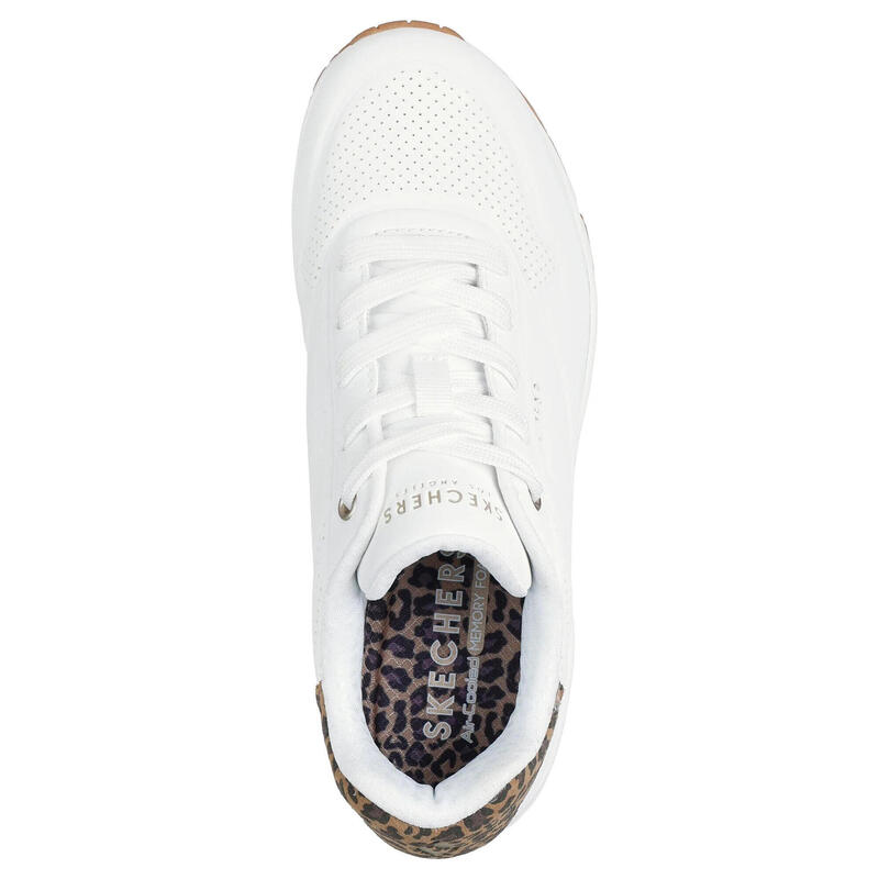 Baskets Femme Baskets Skechers UNO-JUNGLE NITE Blanc Skechers