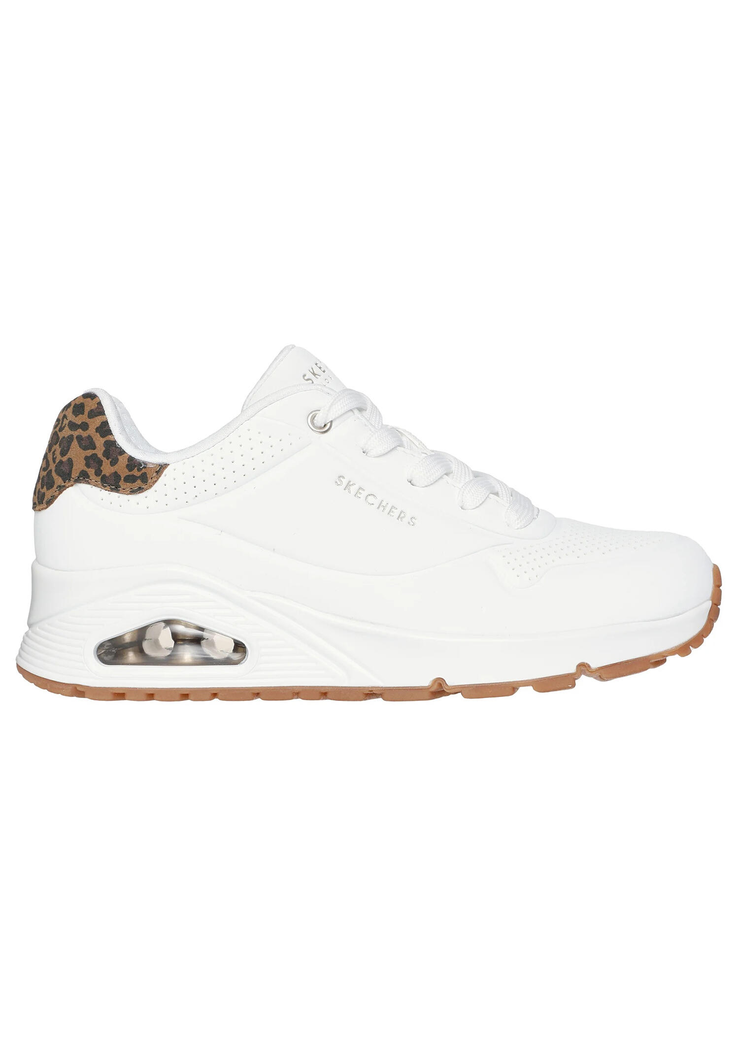 Baskets Femme Baskets Skechers UNO-JUNGLE NITE Blanc Skechers 2/6