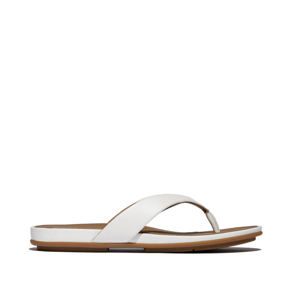 FIT FLOP Gracie Leather Womens Poolside Slip On Flip Flops