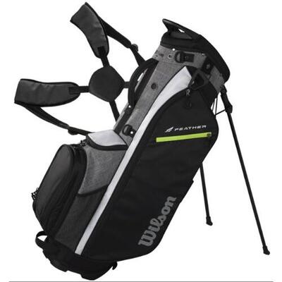 Wilson staff feather standbag zwart/grijs/wit