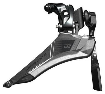 Dérailleur Avant SRAM Force 22 à Braser Yaw 2x11V + guide chaine