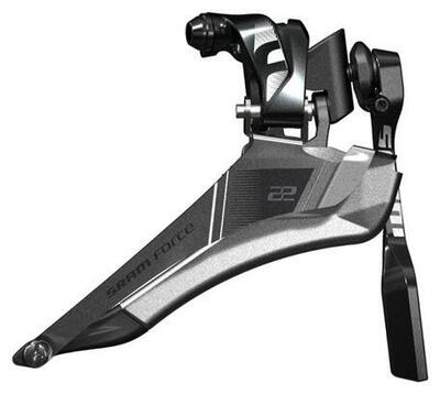 Sram voorste dérailleur force 22 à brazer yaw + kettingspikker