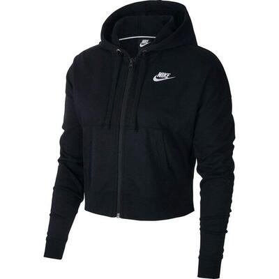 Felpa con zip nera Nike per donna - Stile e comfort