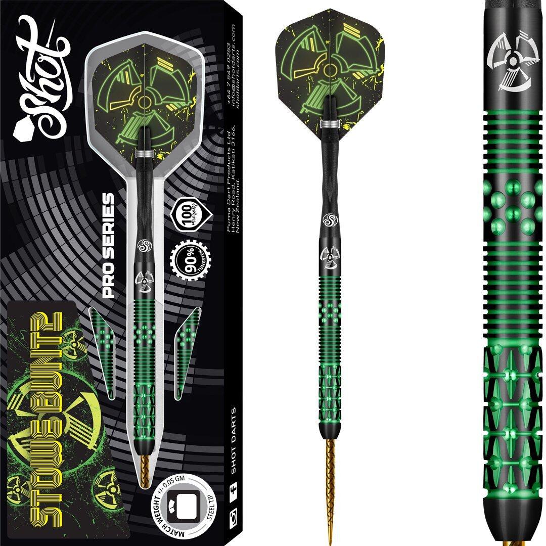 Shot! Stowe Buntz V2 Black 90% 23 Gramm Steeldarts 3/3