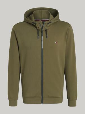 Tommy hilfiger equestrian glenn trui met rits heren groen -