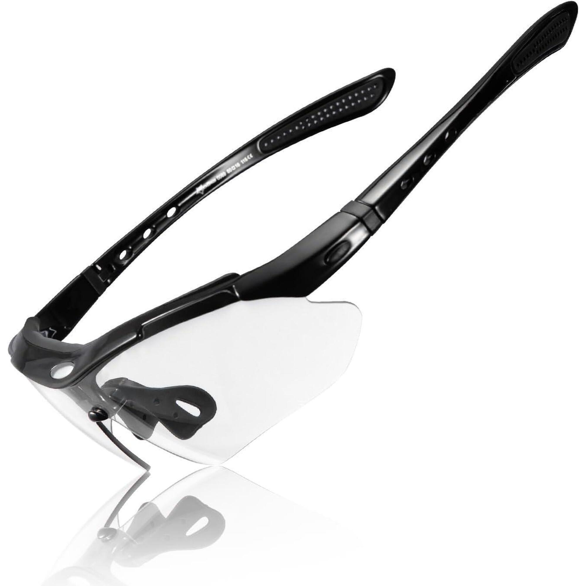 Rockbros - Rockbros Lunettes Vélo De Route Vtt Photochromique Hommes Femmes - Lunettes De Soleil - Noir - No Size - Decathlon