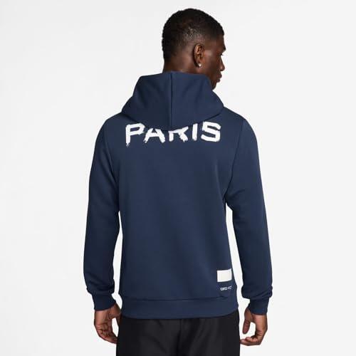 Sweat à capuche Nike PSG pour hommes en bleu nuit 2/4