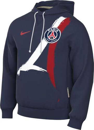 Sweat à capuche Nike PSG pour hommes en bleu nuit