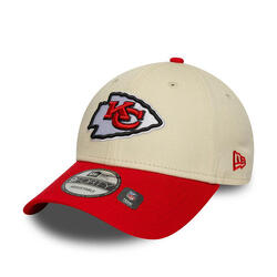 Casquette NFL Kansas City Chiefs New Era Wordmark 9FORTY Crème