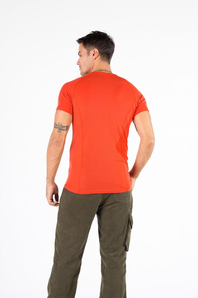 Koszulka męska 100% Merino (195 g/m²) z krótkim rękawem Woolona Berg
