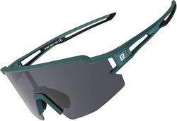ROCKBROS Lunettes de Soleil Polarisées , Lunettes Cyclisme Demi-Monture