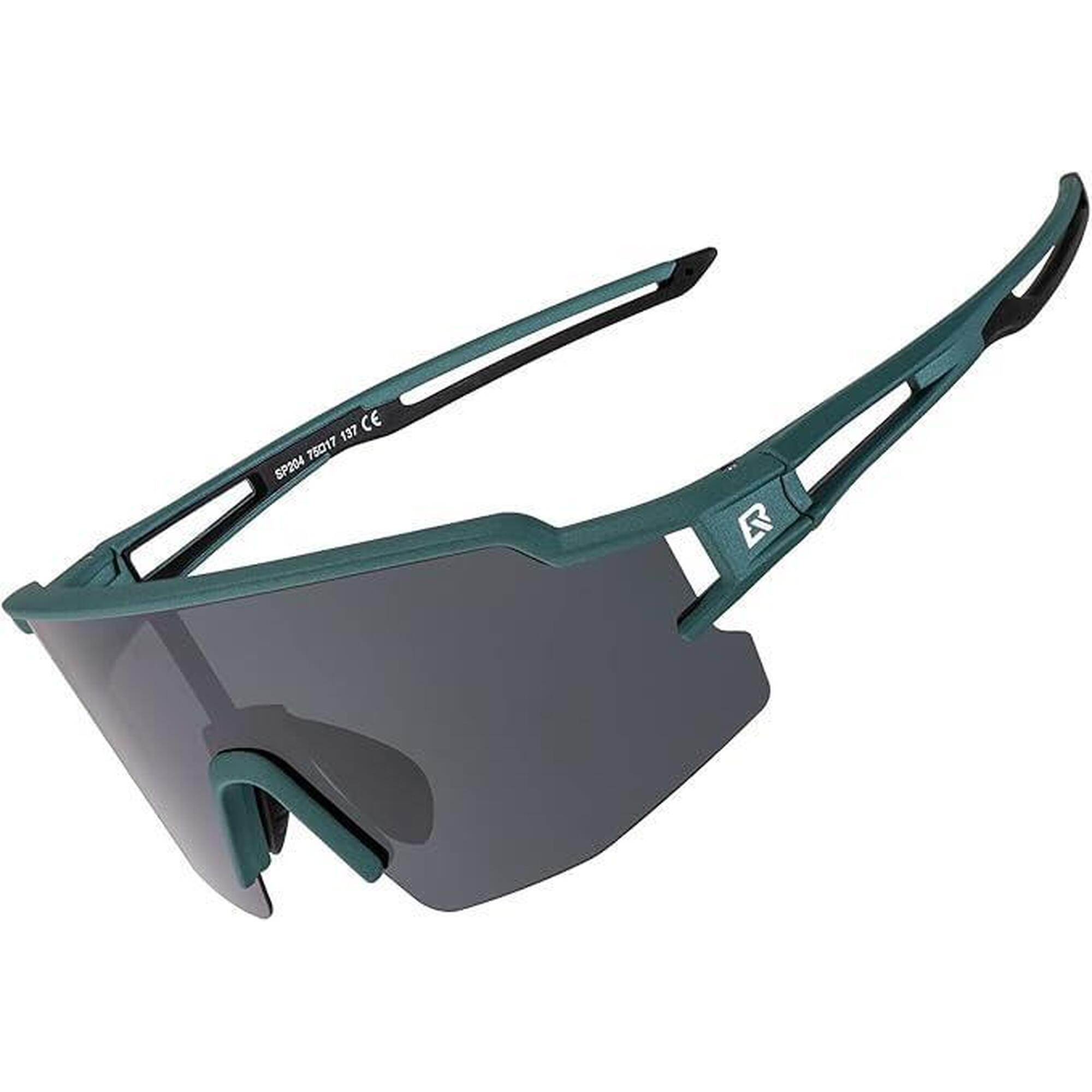 Rockbros - Rockbros Lunettes De Soleil Polarisées , Lunettes Cyclisme Demi-monture - Lunettes De Soleil - Vert - No Size - Decathlon