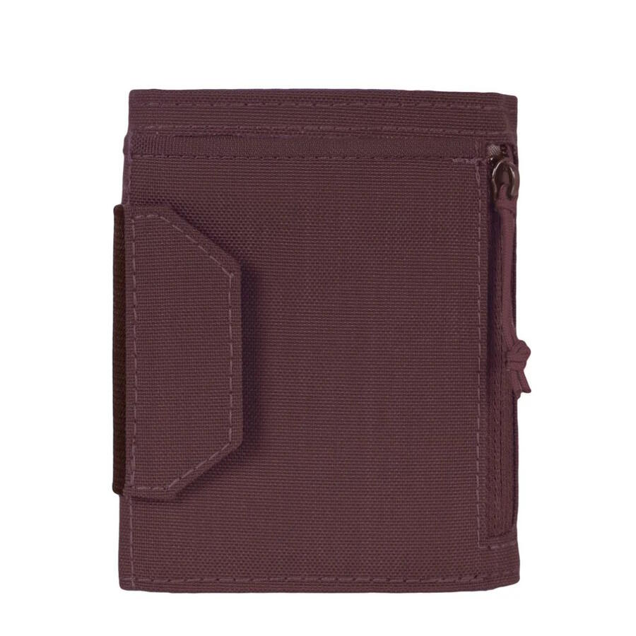 Lifeventure RFID-Geldbörse aus recyceltem Stoff, plum, kompakt und leicht 2/6