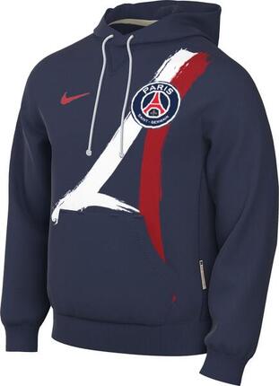 Sweat à Capuche Nike PSG pour Hommes en Bleu Nuit