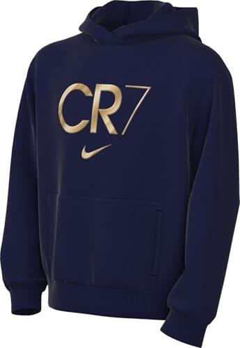 Felpa con Cappuccio Nike CR7 Club per Bambini in Blu Void 1/4