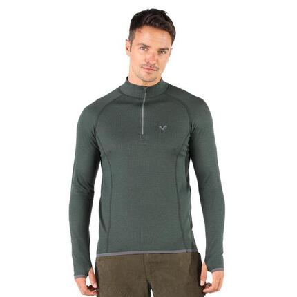 Koszulka turystyczna męska z długim rękawem 100% Merino WOOLONA Halldor