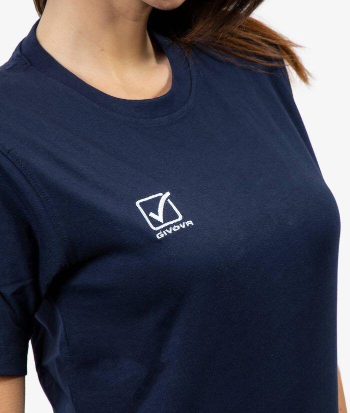 T-shirt donna givova blu 2/4