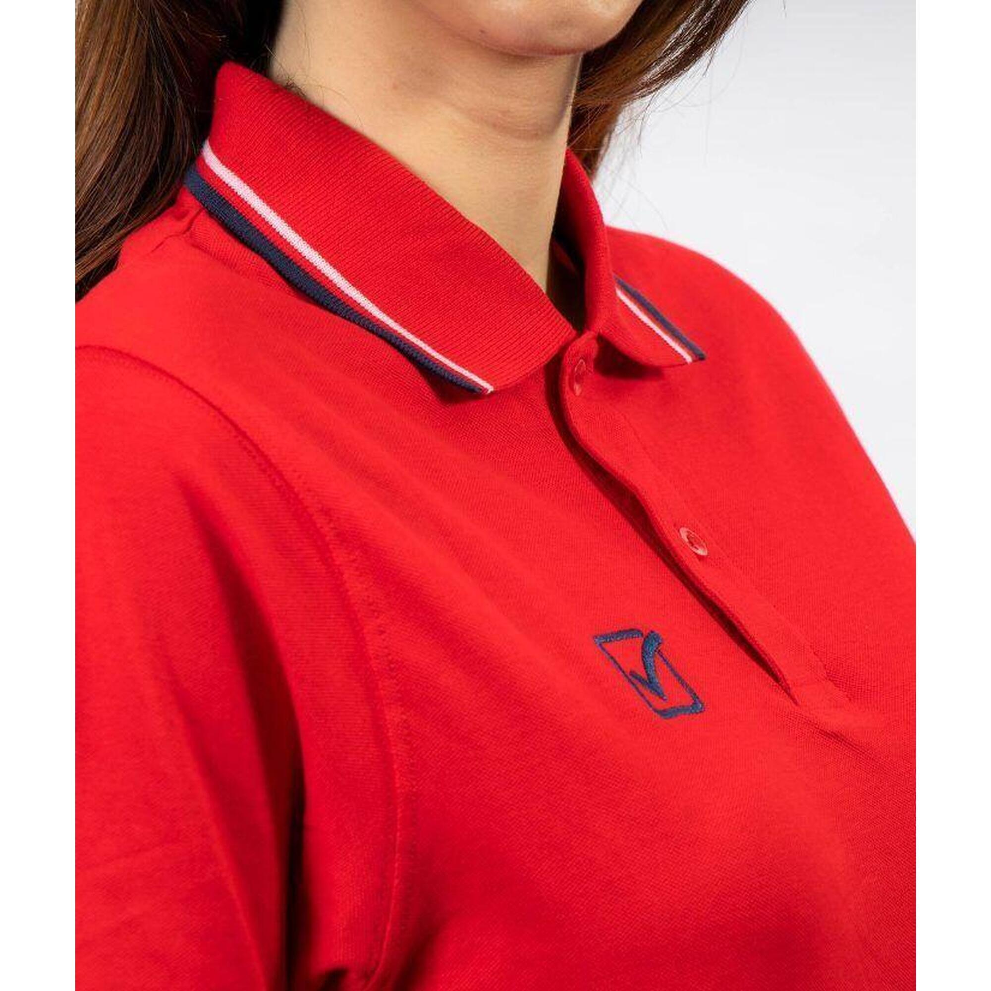 Tricou Polo Givova Roșu - Bleumarin