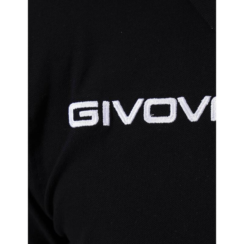 Tricou Polo Givova Polo Cotone Piquet Vară Negru 2xl