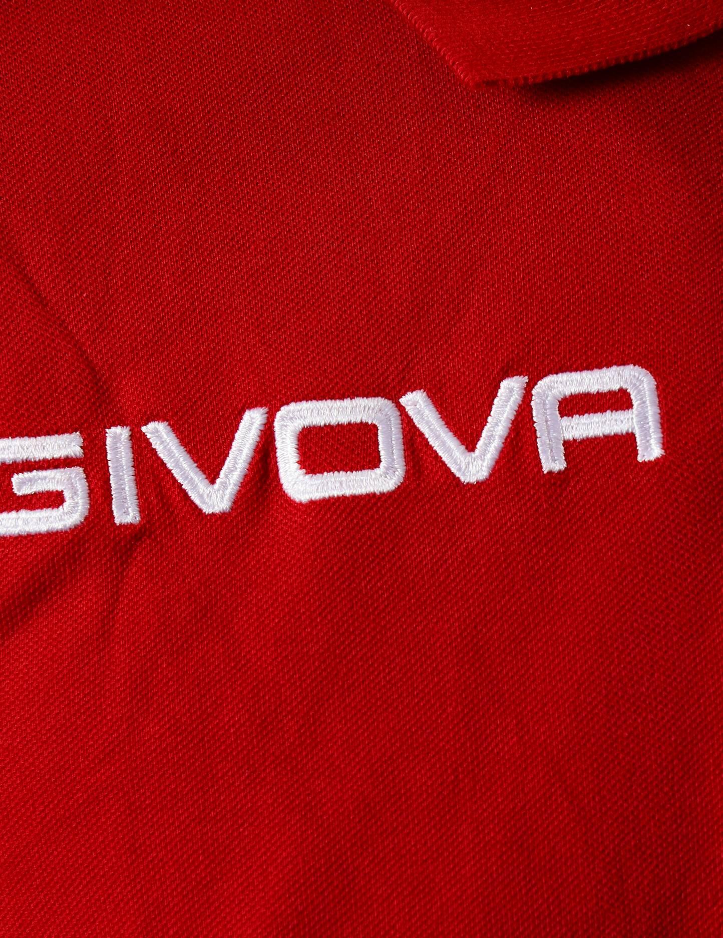 Polo uomo givova rosso 3/4