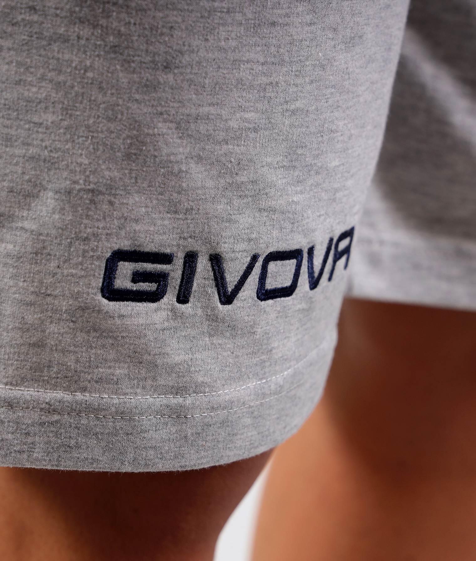 Bermuda Esportiva Givova Friend Cinza Melange 2xl 3/4