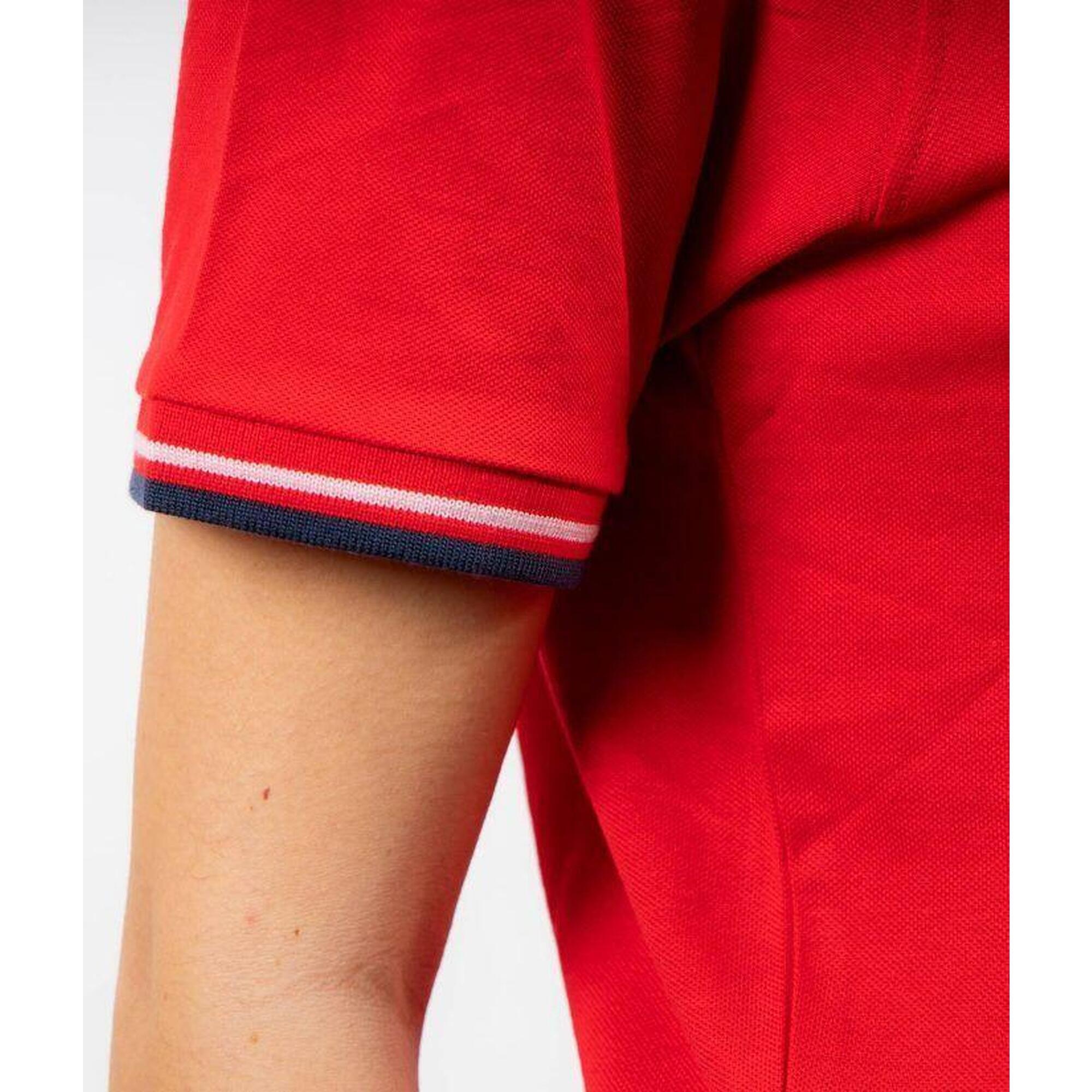 Tricou Polo Givova Roșu-Albastru Marin Roșu