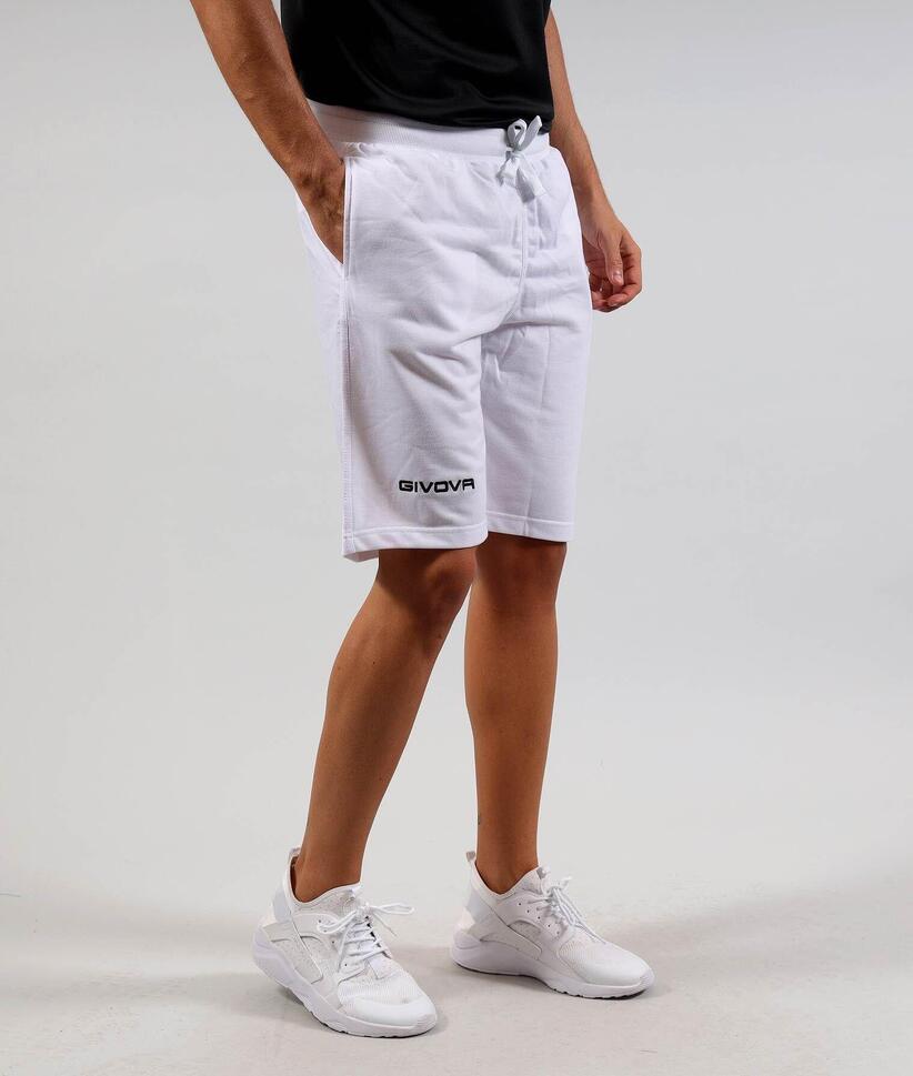 Givova Sport Bermuda Białe M - Oddychające i lekkie