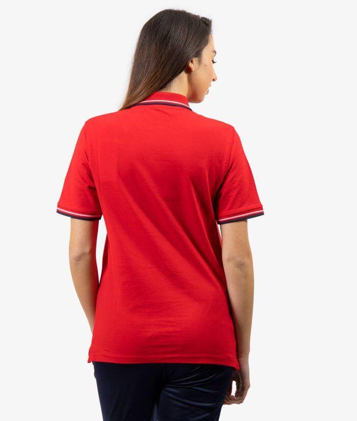 Polo unisex Givova de algodón - Rojo/Azul marino 4/4