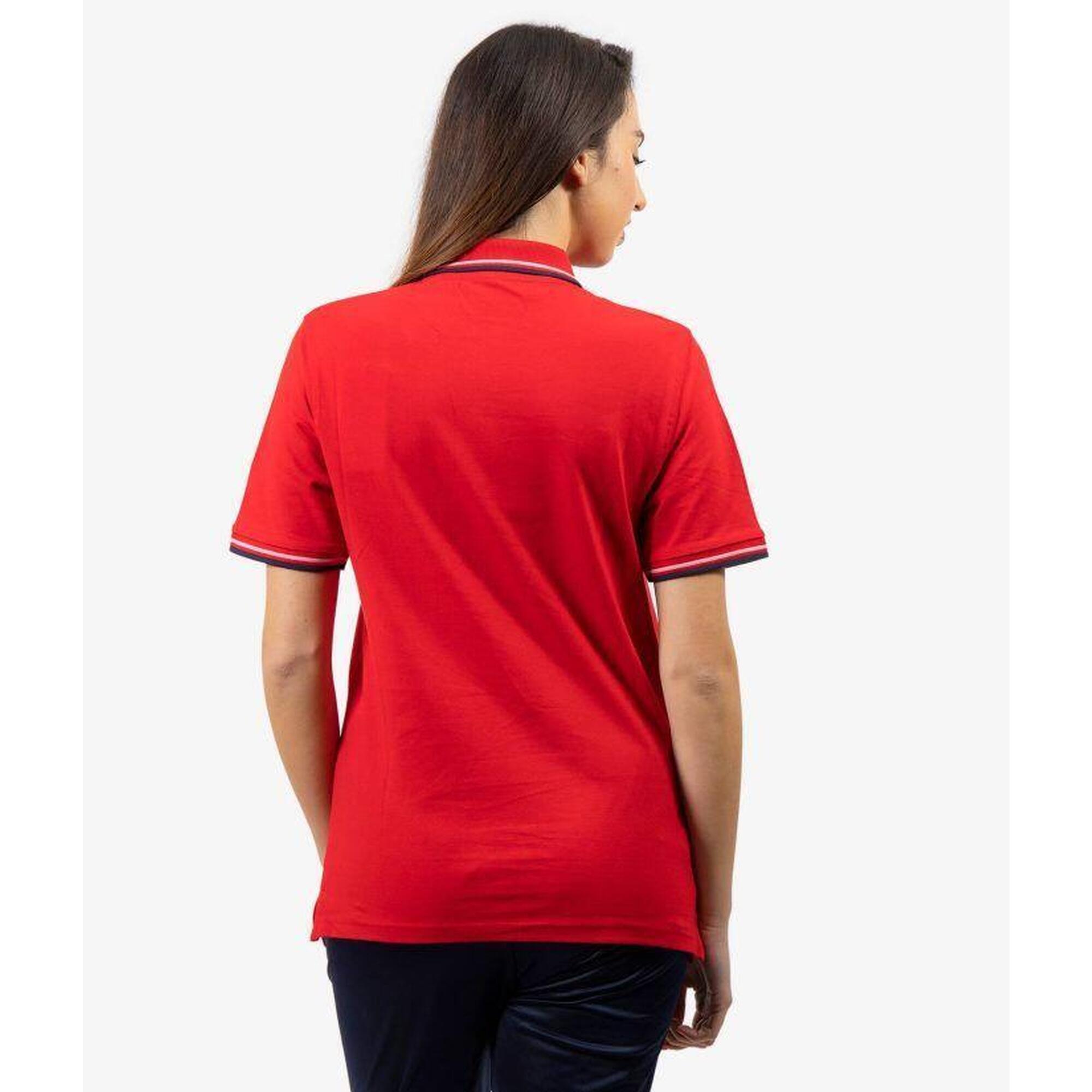 Tricou Polo Givova Roșu-Albastru Marin Roșu