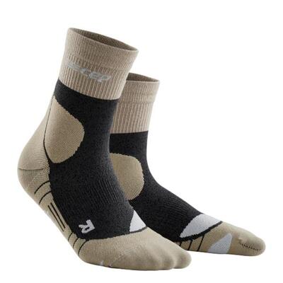 Cep hiking merino mid-cut compressie - beige - heren