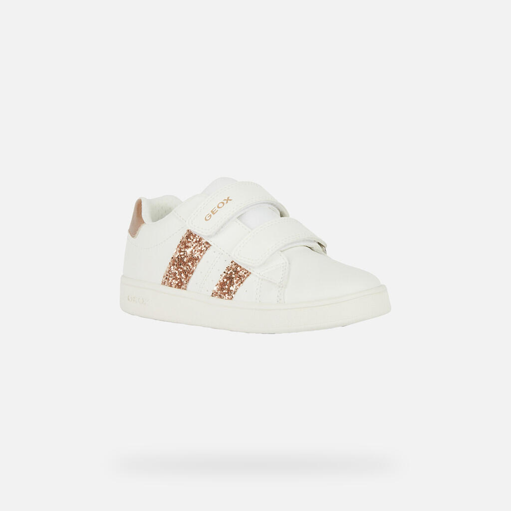 Baskets Fille ECLYPER GIRL Blanc/Or Rose 3/7