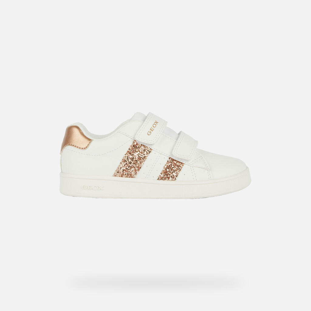 Baskets Fille ECLYPER GIRL Blanc/Or Rose 2/7