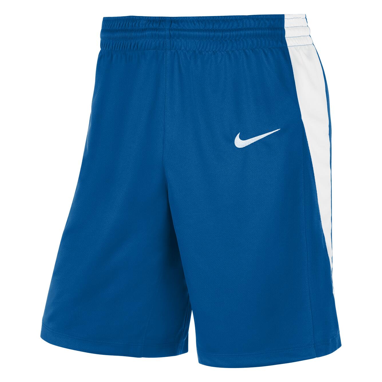 NIKE Herren Basketballshorts in Königsblau und Weiß 3/4